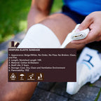 Hospora Latex-Free Cotton Elastic Bandage Wrap with Hook & Loop Closure