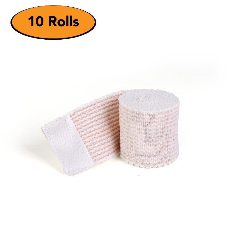 Hospora Latex-Free Cotton Elastic Bandage Wrap with Hook & Loop Closure