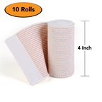 Hospora Latex-Free Cotton Elastic Bandage Wrap with Hook & Loop Closure