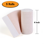 Hospora Latex-Free Cotton Elastic Bandage Wrap with Hook & Loop Closure