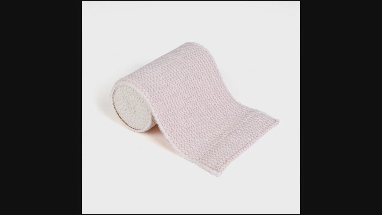 Hospora Latex-Free Cotton Elastic Bandage Wrap with Hook & Loop Closure