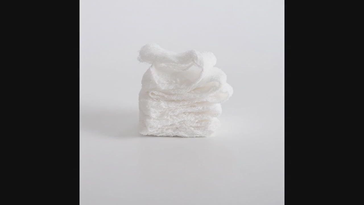 HOSPORA Sterile 100% Cotton Z Folded Compressed Gauze Pad, 4.5 in x 4.1 Yards (Pack of 5)